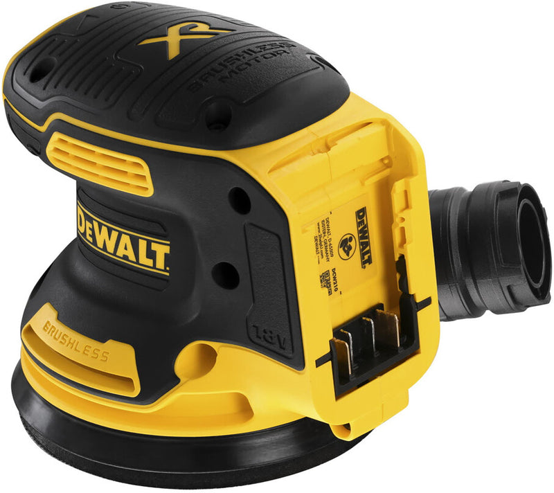 DeWALT DCW210NT-XJ transportabel slibemaskine Excentersliber 12000 rpm Sort, Gul