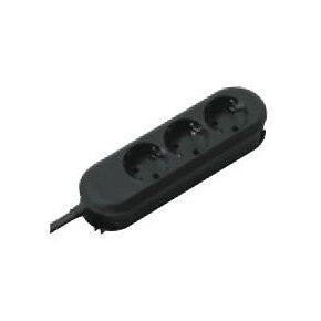 Bachmann 387.171 stikdåse 3 m 3 AC stikkontakt(er) Sort