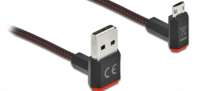 DeLOCK 85266 USB-kabel USB 2.0 1 m USB A Micro-USB B Sort