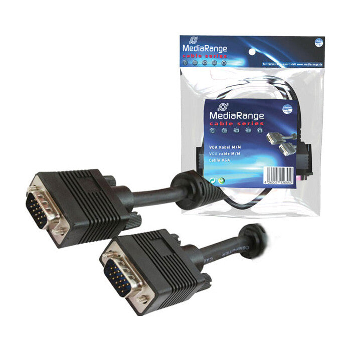 MediaRange MRCS106 VGA kabel 5 m VGA (D-Sub) Sort