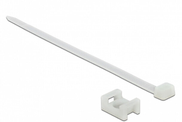 DeLOCK 18885 kabelsamler Gevindmonteret kabelbinder Nylon Hvid 10 stk