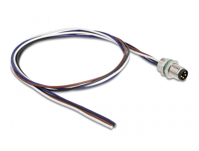 DeLOCK 80149 sensor- & aktuatorkabel 0,5 m M8 Sort