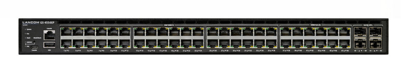 LANCOM GS-4554XP Administreret L3 2.5G Ethernet (100/1000/2500) Strøm over Ethernet (PoE) 1U Sort