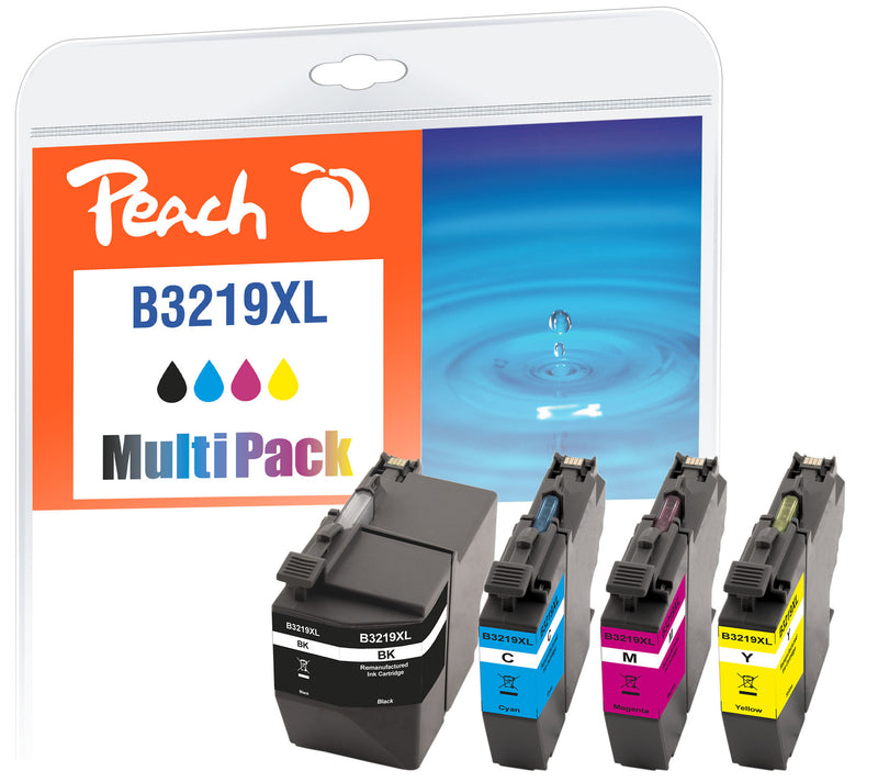 Peach PI500-231 blækpatron 4 stk Original Højt (XL) udbytte Sort, Blå, Magenta, Gul