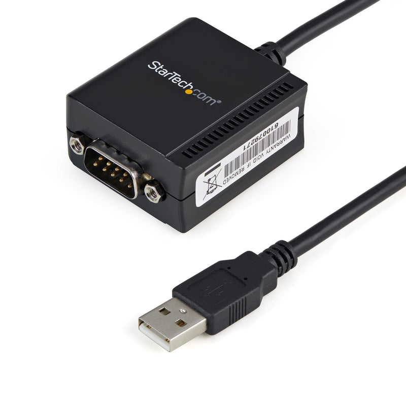 StarTech.com ICUSB2321F kabel kønsskifter DB-9 USB 2.0 A Sort