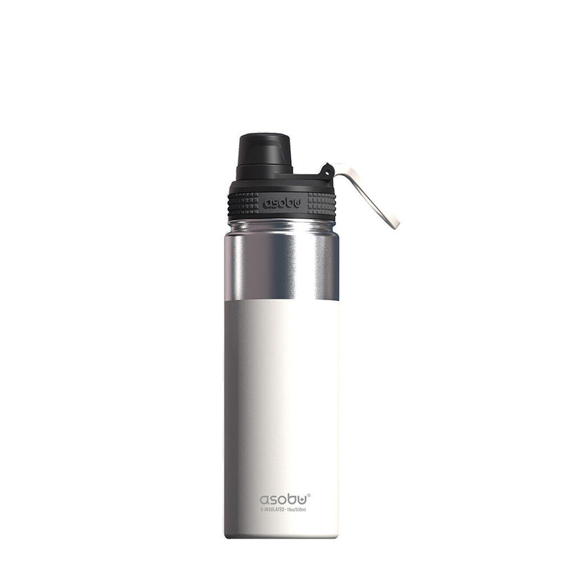 Asobu Alpine Flask Vandring 530 ml Rustfrit stål Hvid