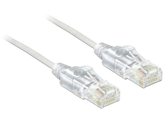 DeLOCK 2m Cat.6 UTP netværkskabel Hvid Cat6 U/UTP (UTP)