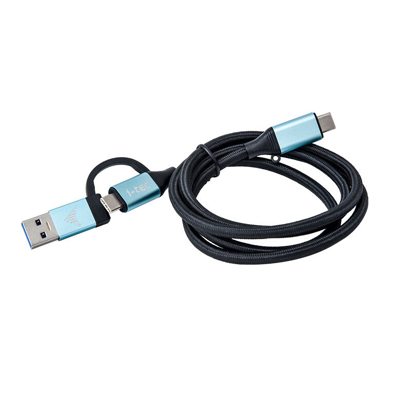 i-tec C31USBCACBL USB-kabel USB 3.2 Gen 1 (3.1 Gen 1) 1 m USB C 10 Gbit/sek. Sort, Blå