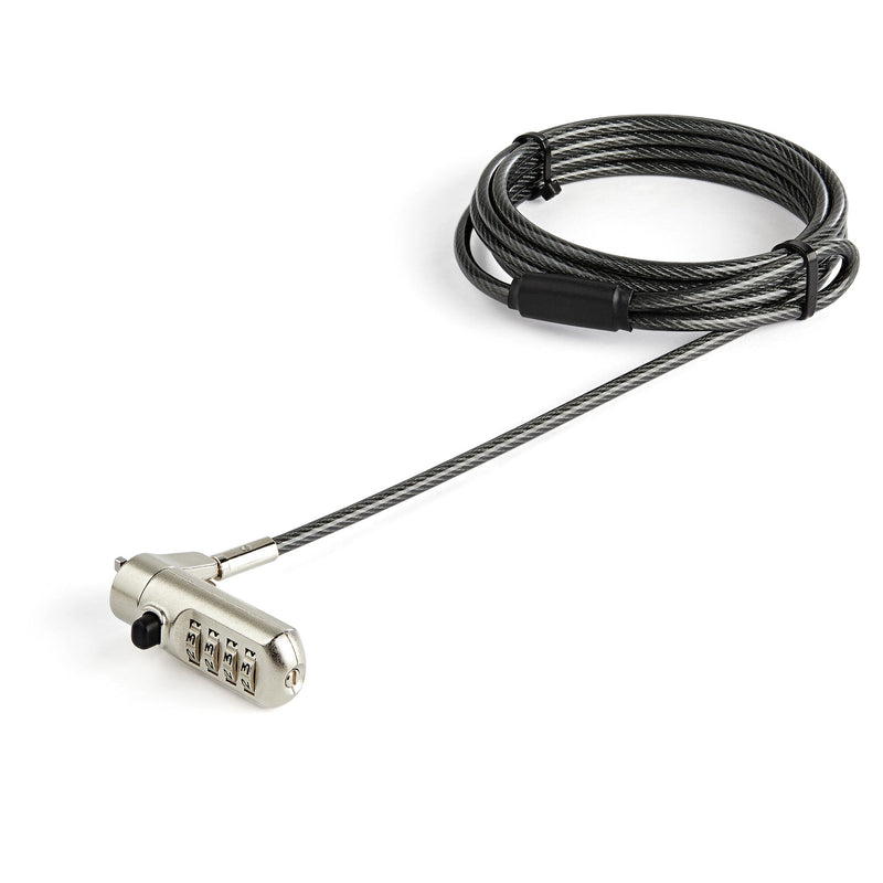 StarTech.com LTLOCKNANO kabellås Sort, Rustfrit stål 2 m
