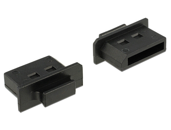 DeLOCK 64025 dækning af sokkel Displayport Sort 10 stk