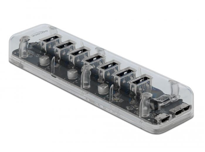 DeLOCK 64088 interface hub USB 3.2 Gen 1 (3.1 Gen 1) Micro-B 5000 Mbit/s Transparent
