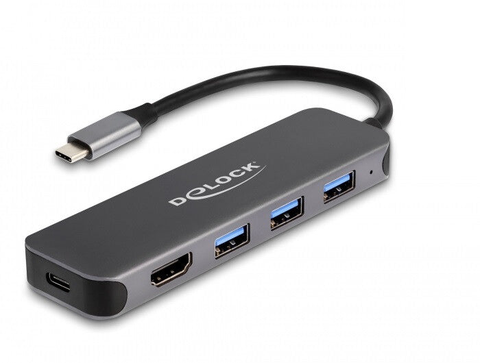 DeLOCK 64171 dockingstation USB 3.2 Gen 1 (3.1 Gen 1) Type-C Grå
