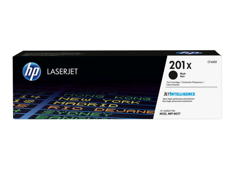 HP Original 201X LaserJet-tonerpatron med høj kapacitet, sort