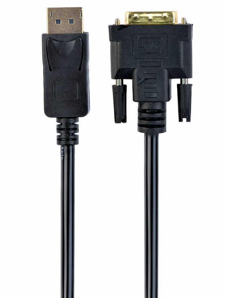 Gembird CC-DPM-DVIM-3M videokabel adapter DisplayPort DVI Sort