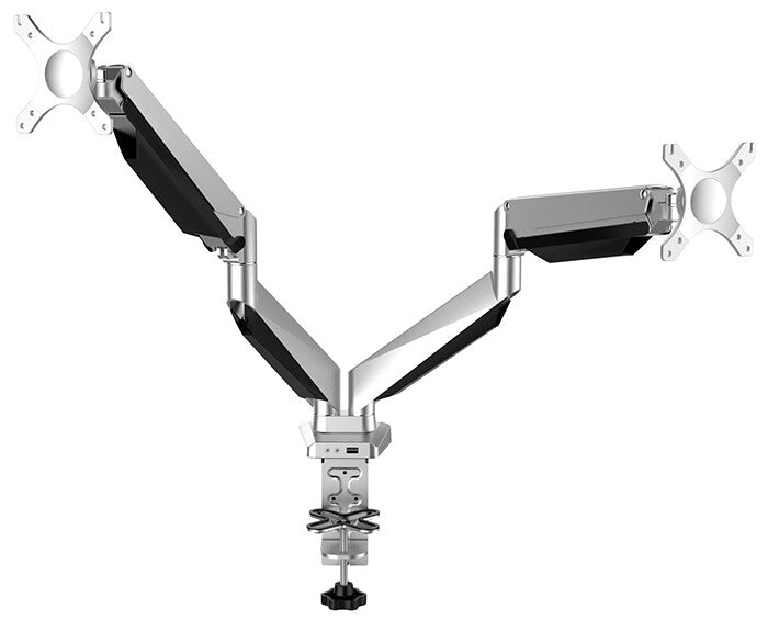 Prokord DUS522 skærmbeslag og -stativer 81,3 cm (32") Skrivebord Sort, Sølv