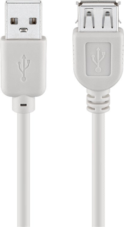 Goobay 68716 USB-kabel USB 2.0 3 m USB A 0,48 Gbit/sek. Grå