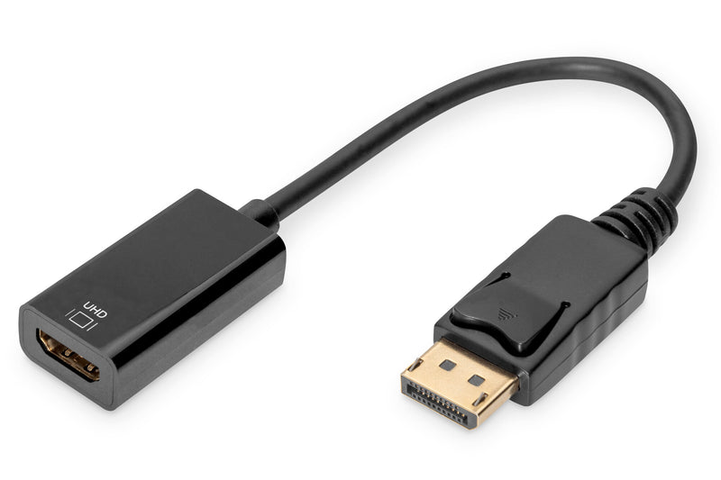 Digitus DB-340415-002-S videokabel adapter 0,2 m DisplayPort HDMI Sort