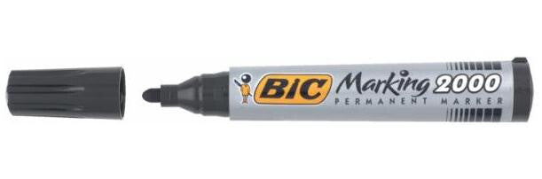 BIC Marking 2000 speedmarker Projektilspids Sort 12 stk