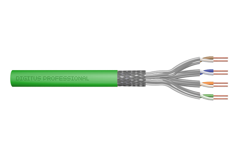Digitus DK-1843-VH-1 netværkskabel Grøn 100 m Cat8.2 S/FTP (S-STP)