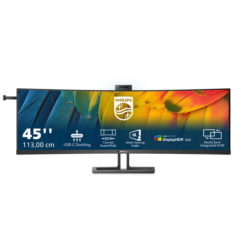 Philips 6000 series 45B1U6900CH/00 computerskærm 113 cm (44.5") 5120 x 1440 pixel UltraWide Dual Quad HD LED Sort
