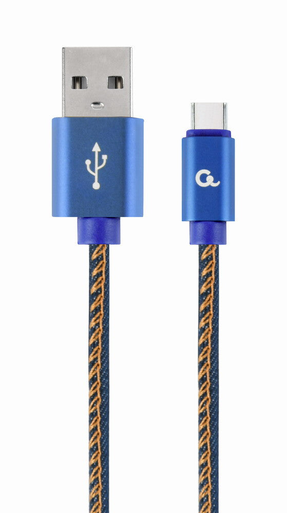 Cablexpert CC-USB2J-AMCM-1M-BL USB-kabel USB 2.0 USB A USB C 0,48 Gbit/sek. Blå