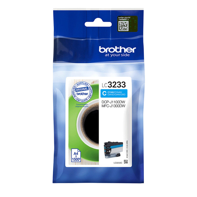 Brother LC3233C blækpatron 1 stk Original Standard udbytte Blå