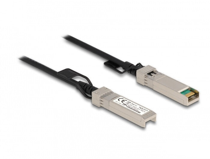 DeLOCK 84210 InfiniBand og fiberoptisk kabel 3 m SFP+ Sort, Sølv