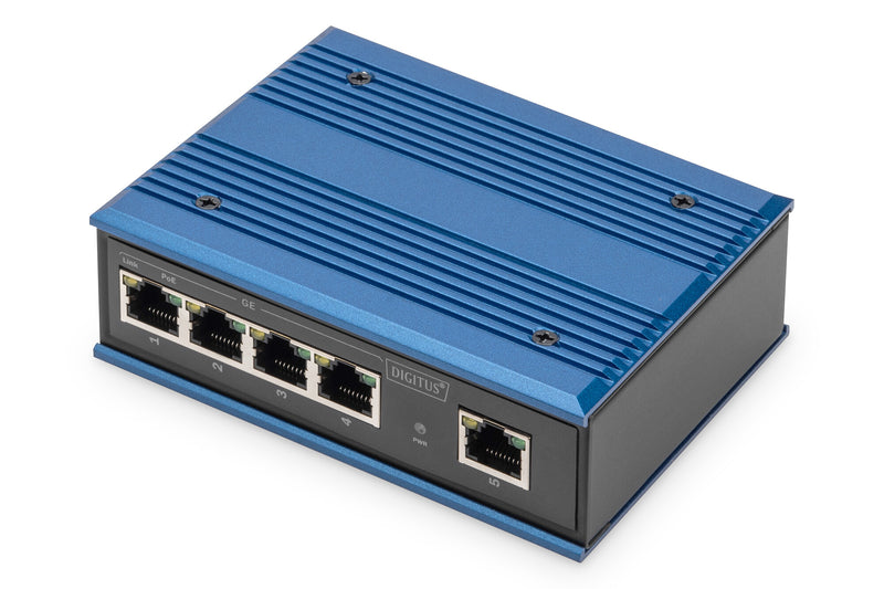 Digitus DN-651120 netværksswitch Ikke administreret L2 Gigabit Ethernet (10/100/1000) Strøm over Ethernet (PoE) Sort, Blå