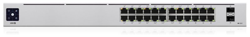 Ubiquiti UniFi 24-Port PoE Administreret L2/L3 Gigabit Ethernet (10/100/1000) Strøm over Ethernet (PoE) 1U Sølv