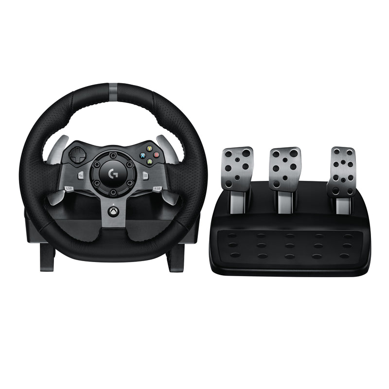 Logitech G G920 Driving Force Sort USB Rat + Pedaler Analog/digital PC, Xbox One, Xbox Series S, Xbox Series X