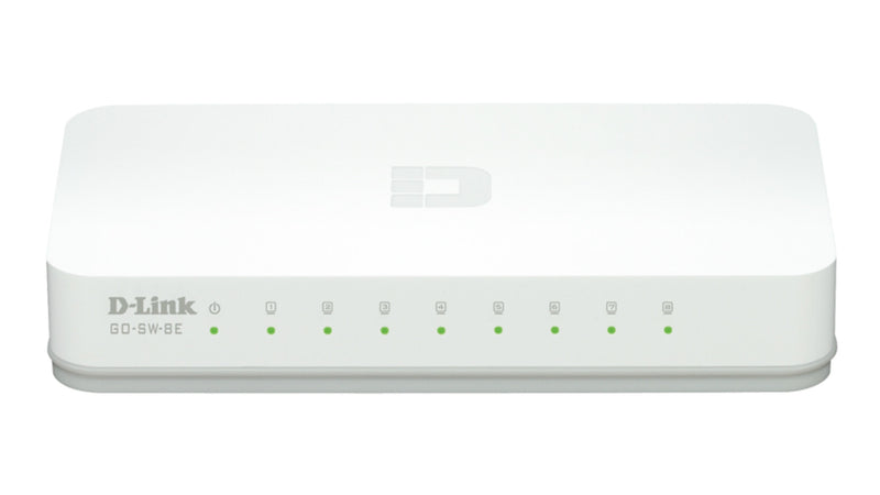 D-Link GO-SW-8E/E netværksswitch Ikke administreret Fast Ethernet (10/100) Hvid
