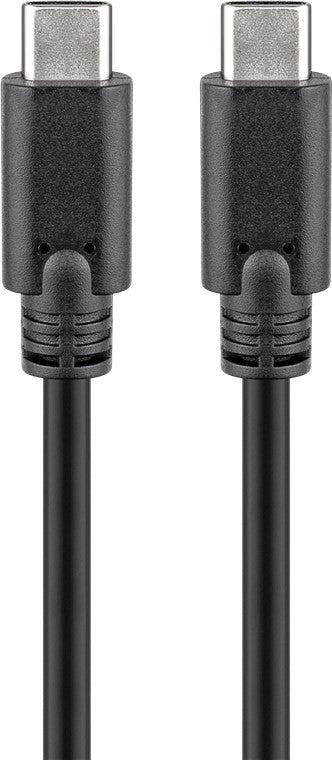 Goobay 66508 USB-kabel USB 3.2 Gen 1 (3.1 Gen 1) 2 m USB C 5 Gbit/sek. Sort