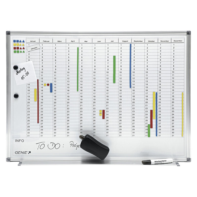 Genie 11512 magnettavle og tilbehør 770 x 560 mm Hvid