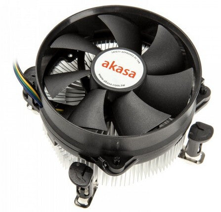 Akasa AK-959CU Computerkølesystem Processor Køler 9,2 cm Sort, Sølv