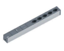 Bachmann 19" IT Basic strømforsyningsenhed (PDU) 5 AC stikkontakt(er) 1U