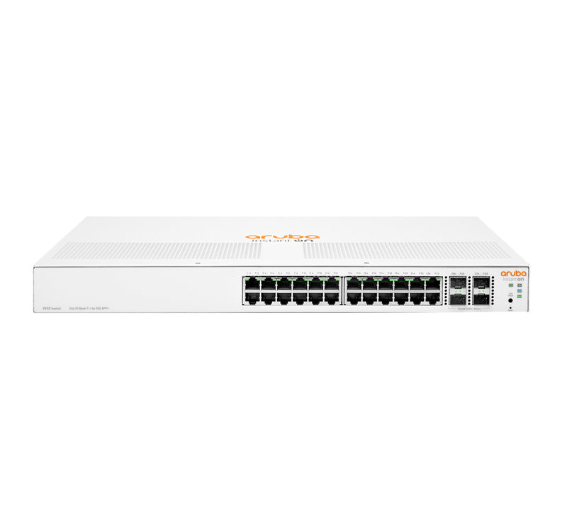 HPE Networking Instant On Switch 24p Gigabit 4p SFP+ 1930 Administreret L2+ Gigabit Ethernet (10/100/1000) 1U Hvid