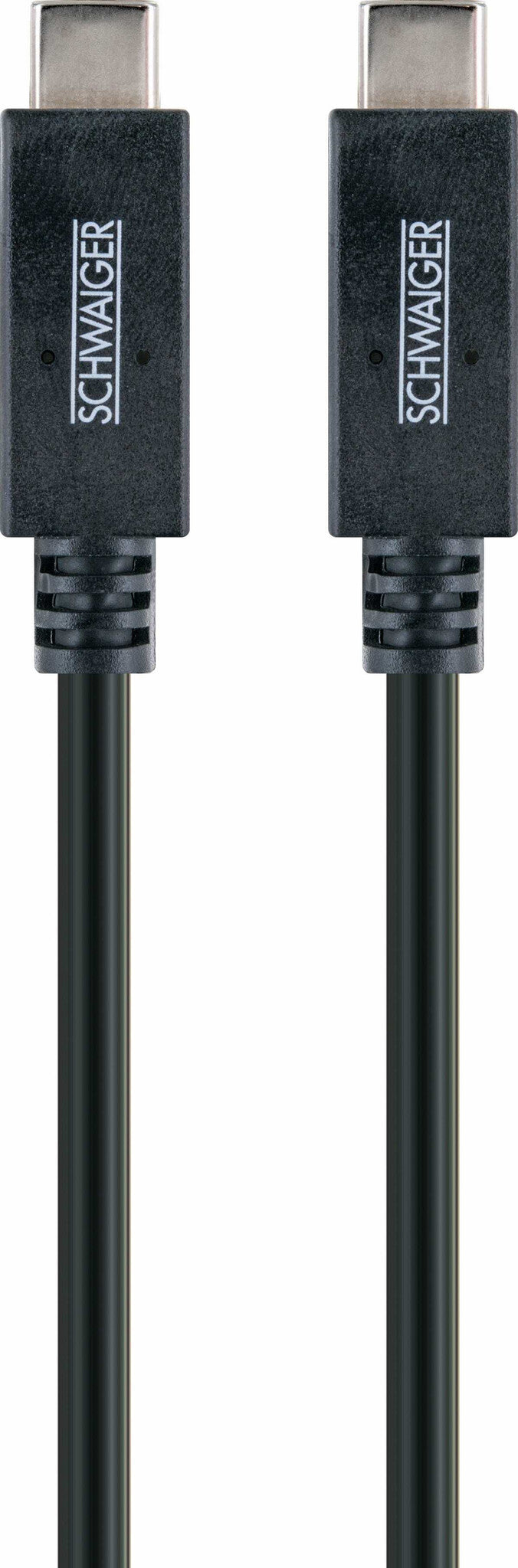 Schwaiger LK 101 C USB-kabel USB 3.2 Gen 2 (3.1 Gen 2) 1 m USB C 10 Gbit/sek. Sort