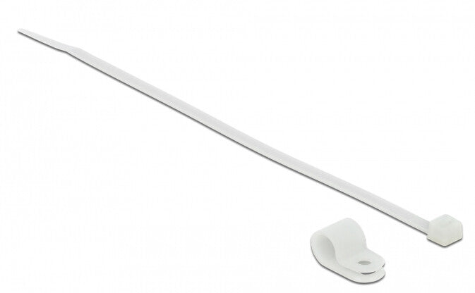 DeLOCK 18867 kabelsamler Gevindmonteret kabelbinder Nylon Hvid 10 stk