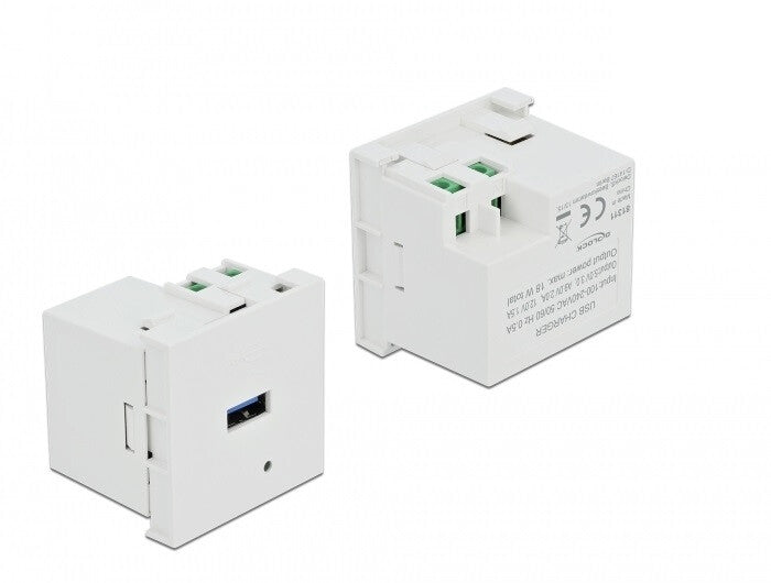 DeLOCK 81311 stikkontakt USB A Hvid