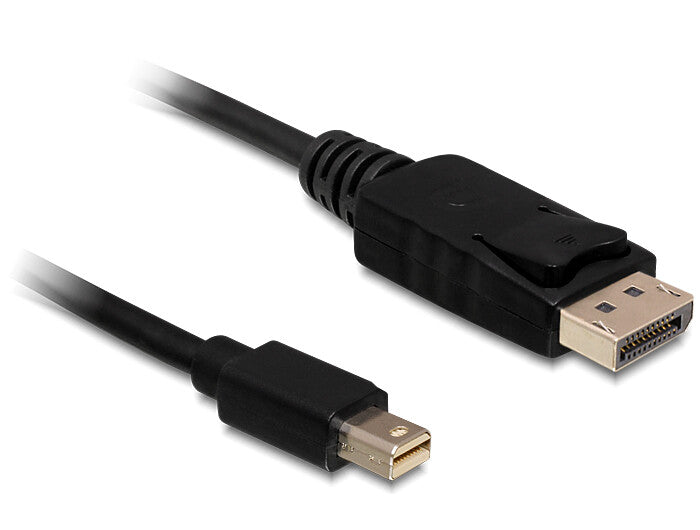 DeLOCK Mini Displayport/Displayport, 0.5 m 0,5 m Sort