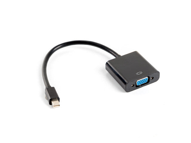 Lanberg AD-0006-BK videokabel adapter 0,2 m VGA (D-Sub) Mini DisplayPort Sort