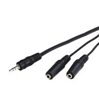 Goobay AVK 317-020 0.2m lydkabel 0,2 m 3.5mm 2 x 3.5mm Sort