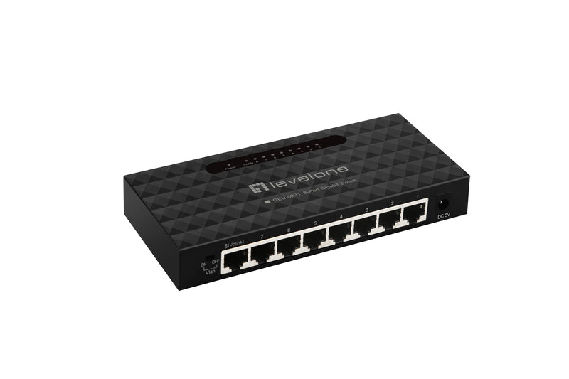 LevelOne GEU-0821 netværksswitch Administreret Gigabit Ethernet (10/100/1000)