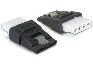 DeLOCK 65046 kabel kønsskifter 4pin Molex 15pin SATA Sort