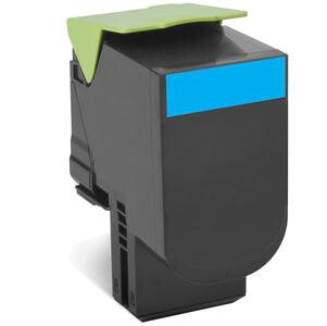Lexmark 80C2HCE tonerpatron 1 stk Original Blå