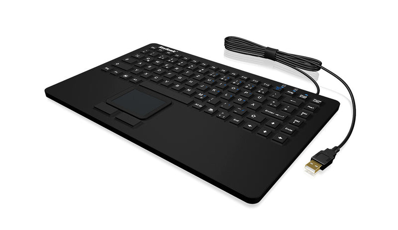 KeySonic KSK-5230 IN (DE) tastatur Kontor USB QWERTZ Tysk Sort