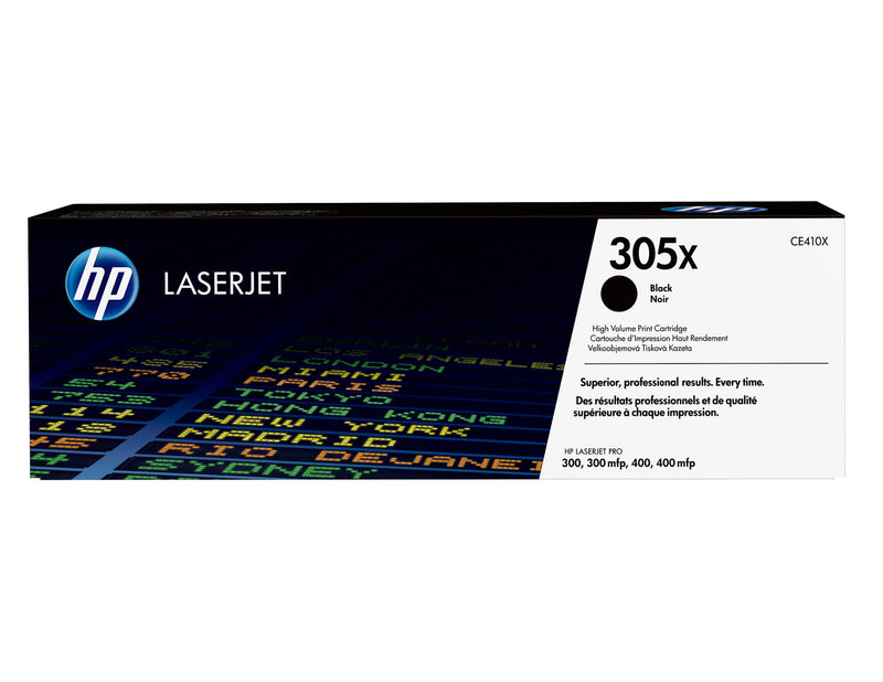 HP Original 305X LaserJet-tonerpatron med høj kapacitet, sort