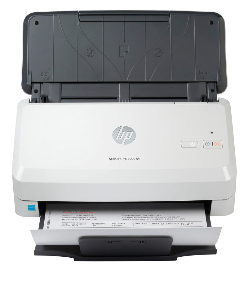 HP ScanJet Pro 3000 s4 Skanner med papir-tilførsel 600 x 600 dpi A4 Sort, Hvid