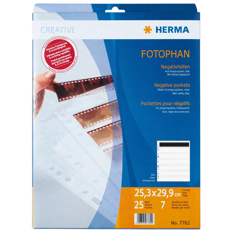 HERMA 7762 opbevaring af billednegativ & slide Negativ lagringsside 25 Sider