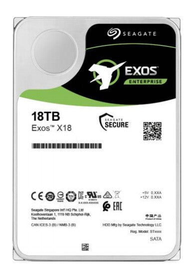 Seagate Enterprise ST18000NM004J harddisk 18 TB 7200 rpm 256 MB 3.5" SAS